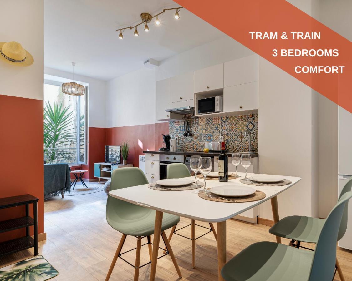 Cosy And Trendy 3 Bedrooms Train Tramway Апартаменты Ницца